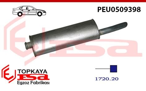 Peugeot 405 Arka Susturucu Sedan 1.4 / 1.9İ 1987 > 1992