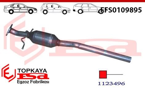 Ford Focus 1.6 Katalitik Konvertör Euro 3 Metal