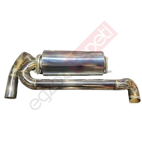 Bmw F30 3.16 / 3.20 Krom Flanşlı Spor Suturucu Ve Arka Krom Boru