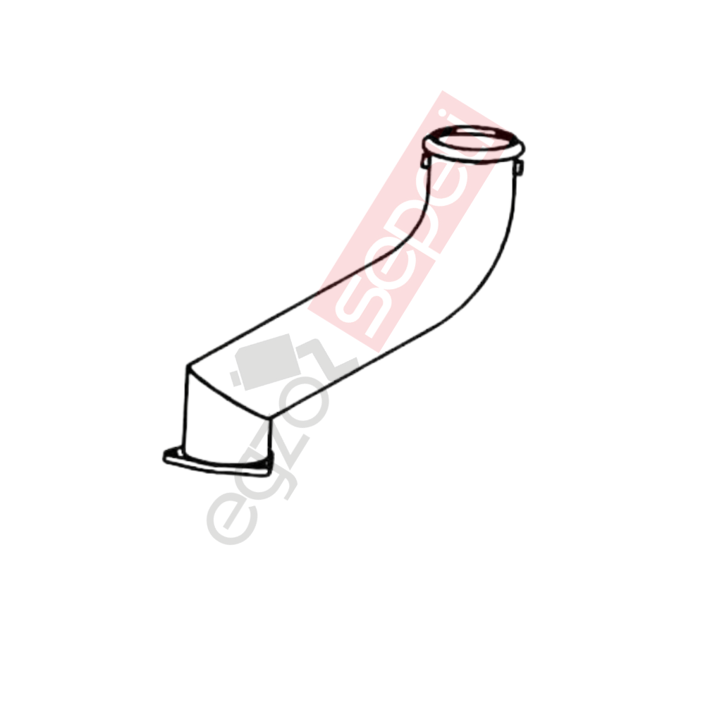 Daf CF85 Boru, Egzoz Çıkış, E3, 1441582 Daf CF85 Ø127 Alusi,