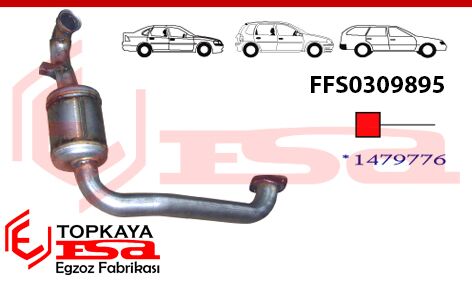 Ford Focus 1.6 TDci Dizel Katalitik Konvertör Euro 3 2004 > 2008