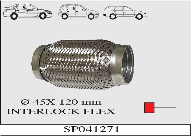 Egzoz Spirali Interlock Ø45X 120 MM