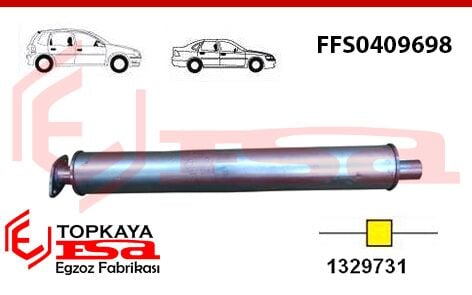 Ford Focus GHia 1.6/1.8 Benzinli Orta Susturucu 2004 > 2008