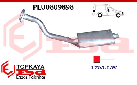 Peugeot Partner 1.9 Dsl Ön Boru Susturucu 2001 > ...