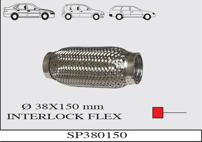Egzoz Spirali Interlock Ø38X150 MM