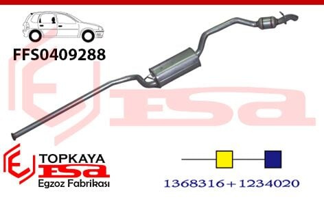 Ford Focus / Ford C-Max 2.0 Tdci Arka & Orta Susturucu 2003 > 2007