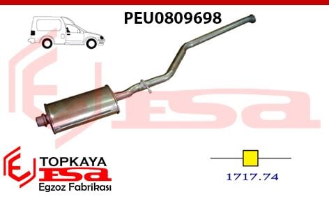 Peugeot Partner 1.4 / 1.9D Orta Susturucu Borulu 1996 > ...