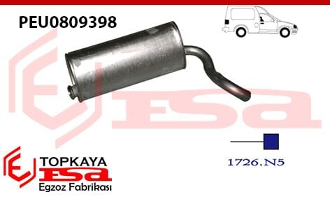Peugeot Partner Arka Susturucu 1.4İ / 1.9D 1996 > ...