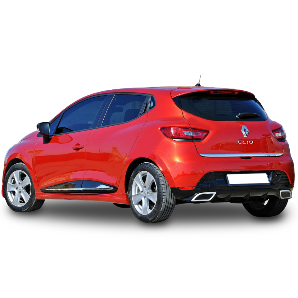 Renault Clio 4 Egzoz Görünümlü Arka Tampon Difüzör