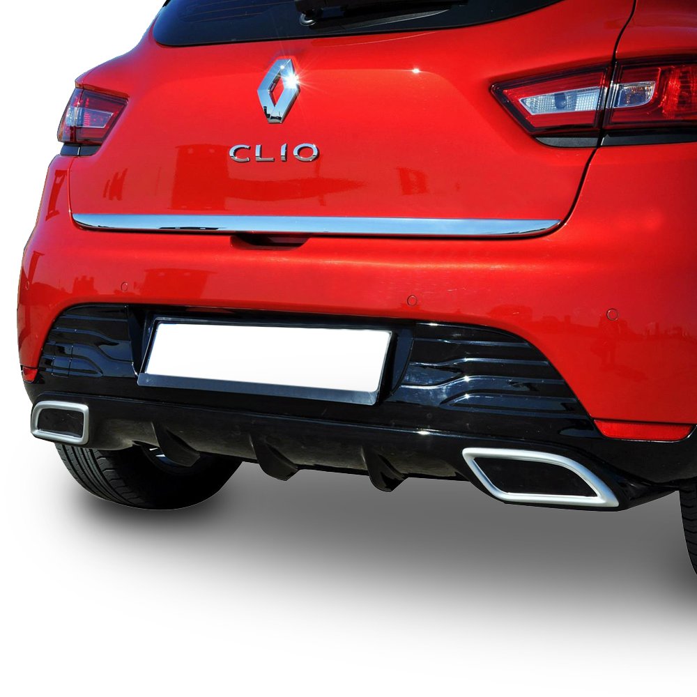 Renault Clio 4 Egzoz Görünümlü Arka Tampon Difüzör