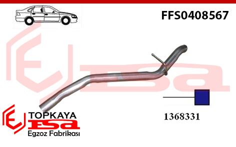 Ford Focus 1.4/1.6İ Çıkış Borusu Sedan 2001 > 2008 > …