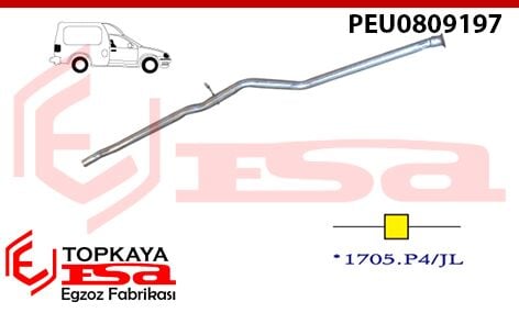 Peugeot Partner 1.9 Dsl Ara Boru 1996 > 2001