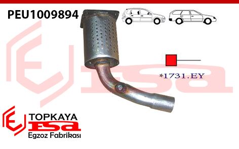 Peugeot 206 / 207 1.4İ Katalitik Konvektor Euro 4 2000 > 2010