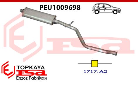 Peugeot 206 Orta Susturucu Borulu 1.6İ 1998 > ...