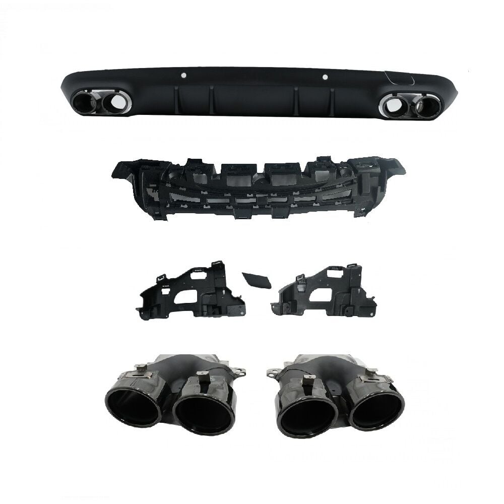 W257 DİFÜZÖR+EGSOZ CLS53 AMG SİYAH EGSOZ