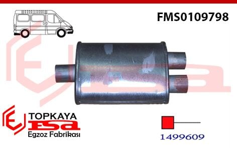 Ford Minibüs Ön Susturucu Tek Çıkış V6 Benzinli
