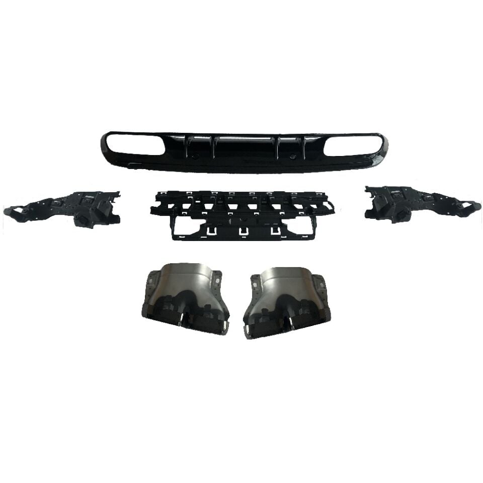 W205 DİFÜZÖR+EGSOZ UCU C63 BLACK 2019-ON