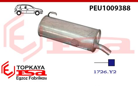 Peugeot 206 Arka Susturucu 1.9Dsl 1998 > ...