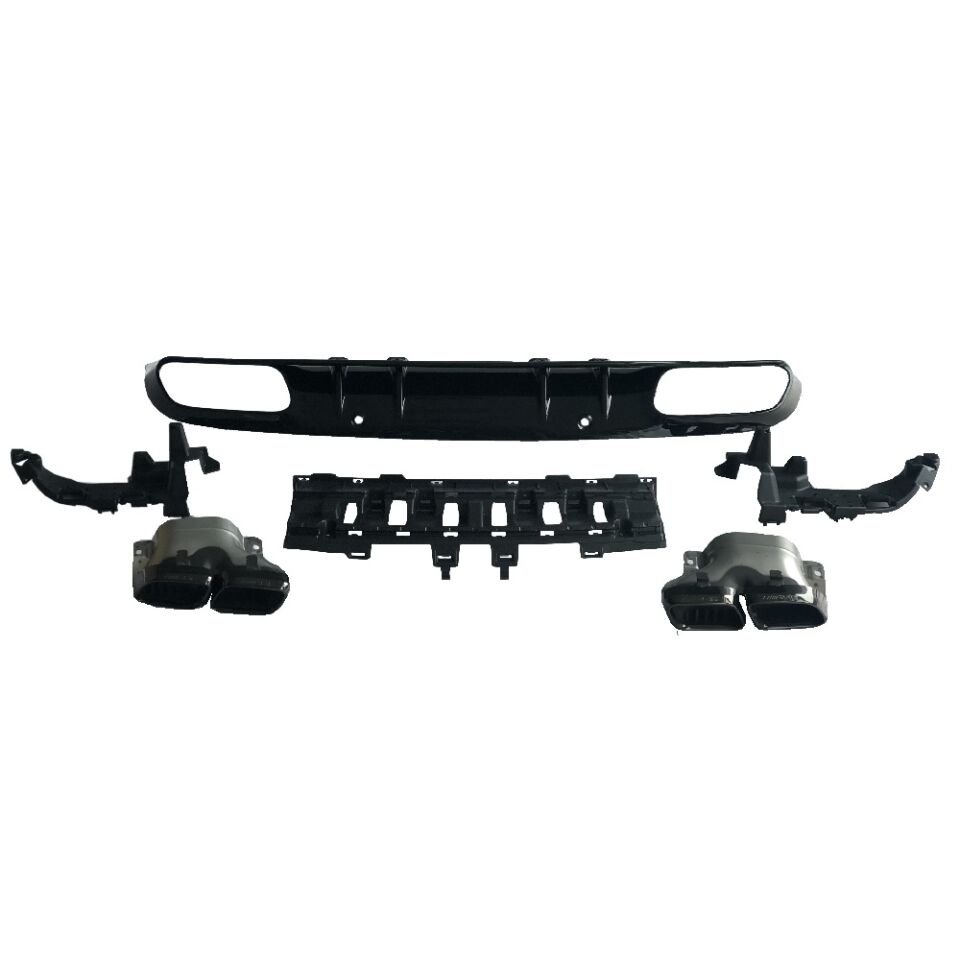 W205 C63 DİFÜZÖR+EGSOZ UCU 2019-ON COUPE  SİYAH