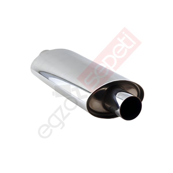 Üniversal Oval Susturucu Crom Egzoz - 100x160 mm