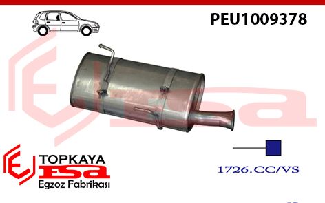 Peugeot 206 GTi Arka Susturucu 2.0 16V 1999 > ...