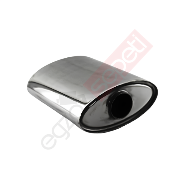 Üniversal Oval Susturucu Crom Egzoz - 100x220 mm