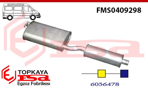 Ford Minibüs 2.5 Arka & Orta Çift Susturucu 1978-84