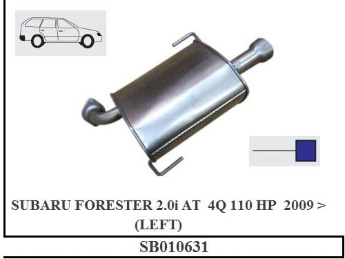 Forester 2.0 At Arka Susturucu Borulu Sol 4Q 110 Hp Benz. 2009 > ...