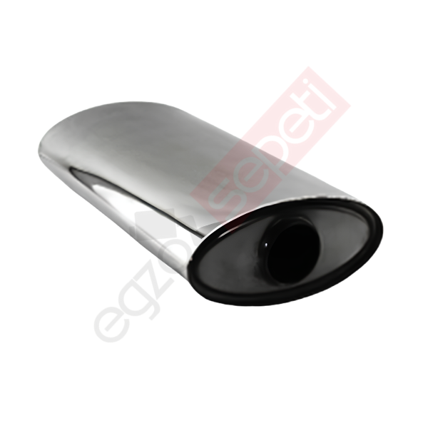 Üniversal Oval Susturucu Crom Egzoz - 100x220 mm