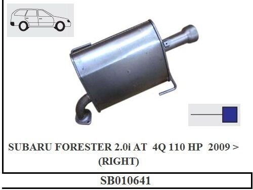 Forester 2.0 At Arka Susturucu Borulu Sag 4Q 110 Hp Benz. 2009 > ...