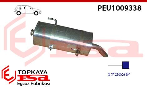 Peugeot 206 1.4İ 16V Arka Susturucu Borulu 2006 > ...