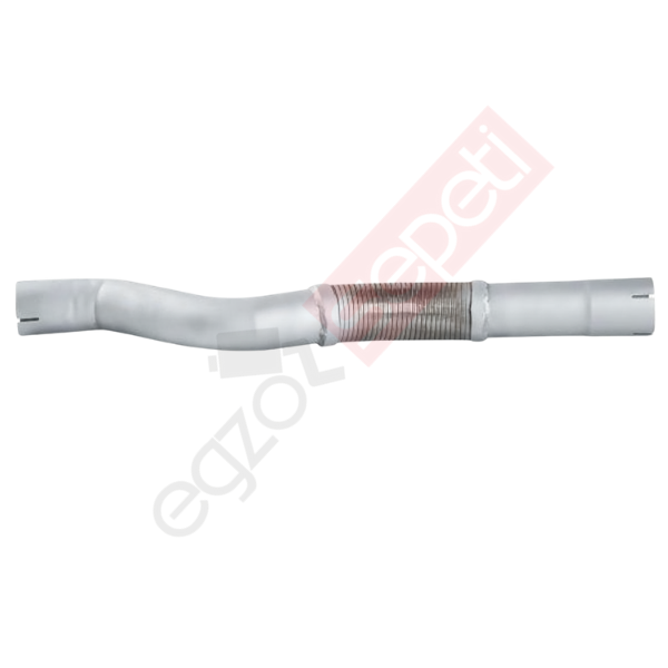 Mercedes 709D Boru, Egzoz Ön, E1, 6684900410 Ø76,2 Alusi, Spiral (P),
