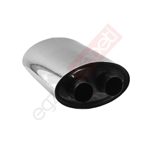Üniversal Oval Susturucu Crom Egzoz - 100x220 mm