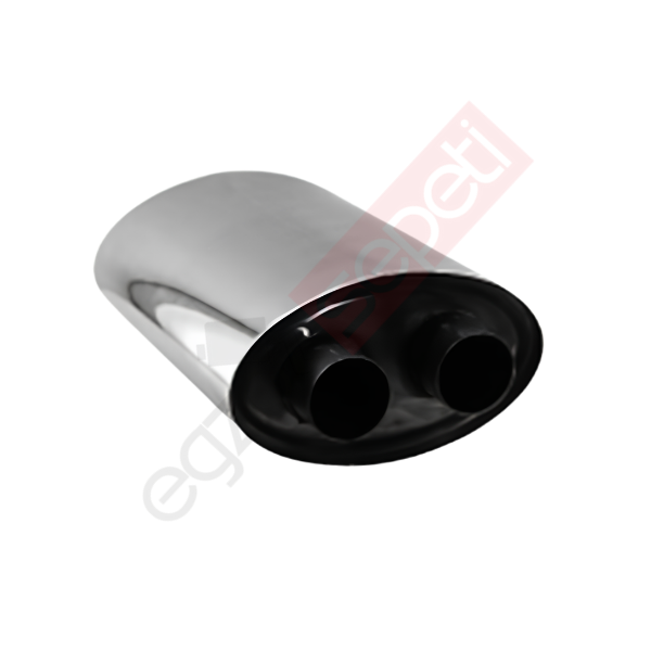 Üniversal Oval Susturucu Crom Egzoz - 150x240 mm
