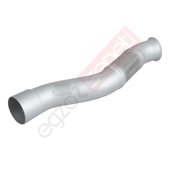 Mercedes Actros Boru, Egzoz Ön, E3, 9424903119 Ø120 Alusi, Spiral (PS),