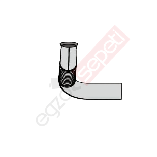 Mercedes Actros Boru, Egzoz Ön, E3, 9484903319 Ø127 Alusi, Spiral (K),