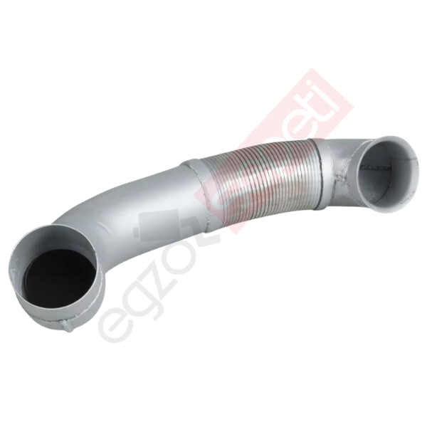 Mercedes Actros Boru, Egzoz Ön, E3, 9484903619 Ø127 Alusi, Spiral (P),