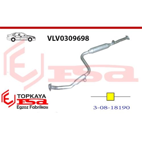 Volvo V40 1.9 Tdi Orta Susturucu Borulu 1997 > ...
