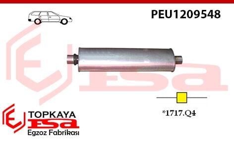 Peugeot 307 Sw 2.0İ 16V Orta Susturucu 2002 > 2005
