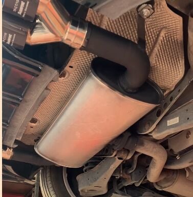 Audi A3 Sag Ve Sol Egzoz Çıkılarını Aktif Etmek İçin Özel Üretim Susturucu