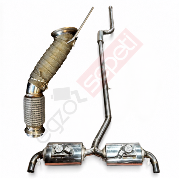 BMW G30 UPGRADE SPORT KATLI DOWNPİPE TİTANYUM AMYANTlLI SPORT SUSTURUCULU PERFORMANS KİT