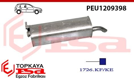 Peugeot 307 Benzinli Hb Arka Susturucu 1.4İ / 1.6İ 2001 > 2008