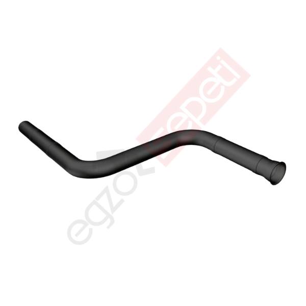 Doosan Boru, İş Makinesi, Egzoz Ön, 93151694 Ø88,9 Alusi, Spiral (P), Siyah