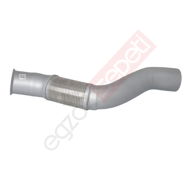 Mercedes Actros Boru, Egzoz Ön, E3, 9424903219 Ø127 Alusi, Spiral (K),