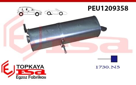 Peugeot 307 2.0İ Arka Susturucu Benzinli 2001 > 2005
Citroen C4 2.0İ 2004 > 2007