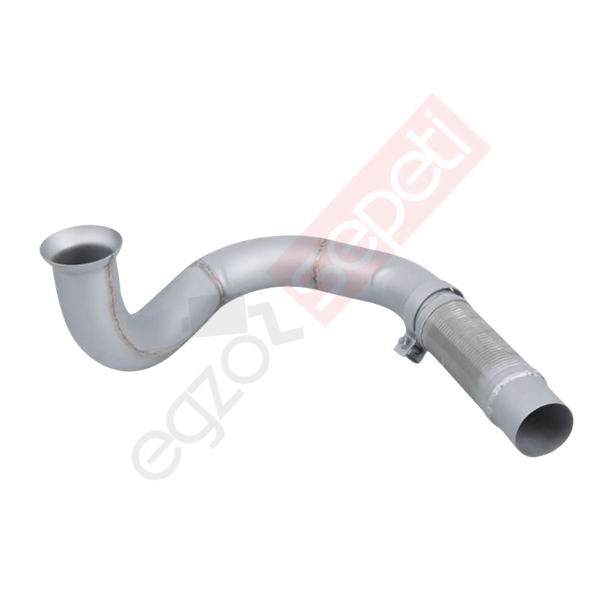 Mercedes Axor Boru, Egzoz Ön, E5, 3754900119 Ø88,9 Alusi, Spiral (P),