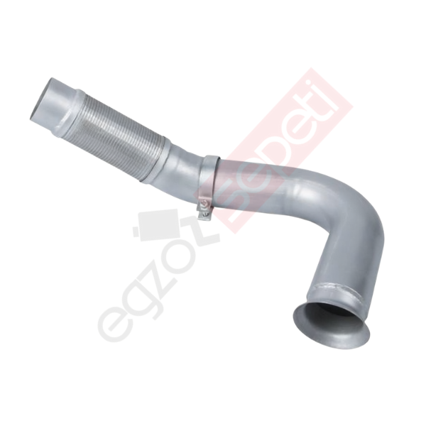 Mercedes Axor Boru, Egzoz Ön, E3, 9414900219 Ø114,3 Alusi, Spiral (P),