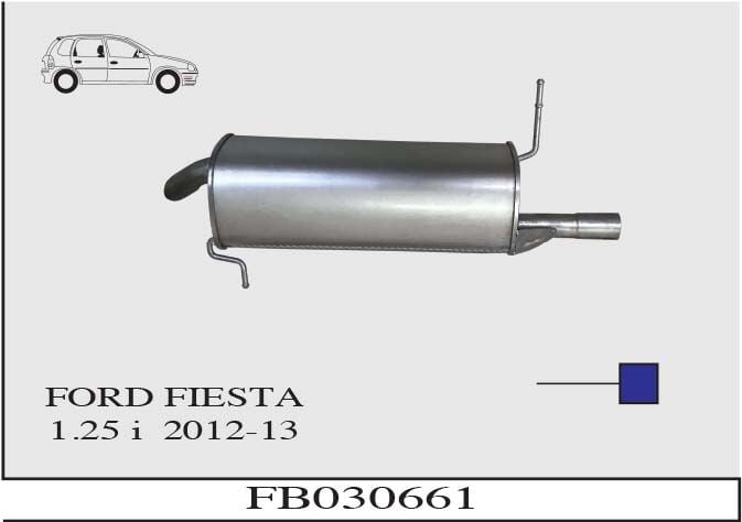 Ford Fiesta 1.2 İ Arka Susturucu 2012 > 2013