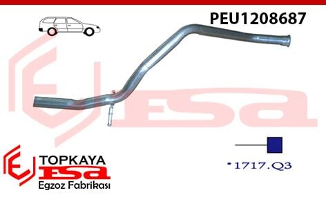 Peugeot 307 Arka Giriş Borusu 1.6İ 16V Sw 2002 > ...