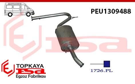 Peugeot Boxer 1 Minibüs Arka Susturucu Borulu Td 1999 > 2002